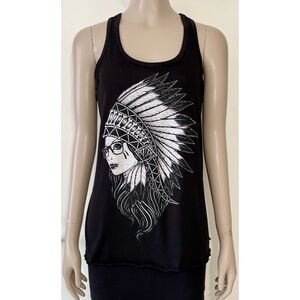 Fatal Native American Headress Racerback Tank Top